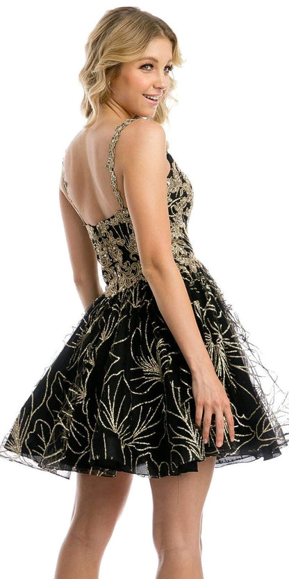 Juliet 838 Homecoming Short Dress Applique and Glitter by DiscountDressShop