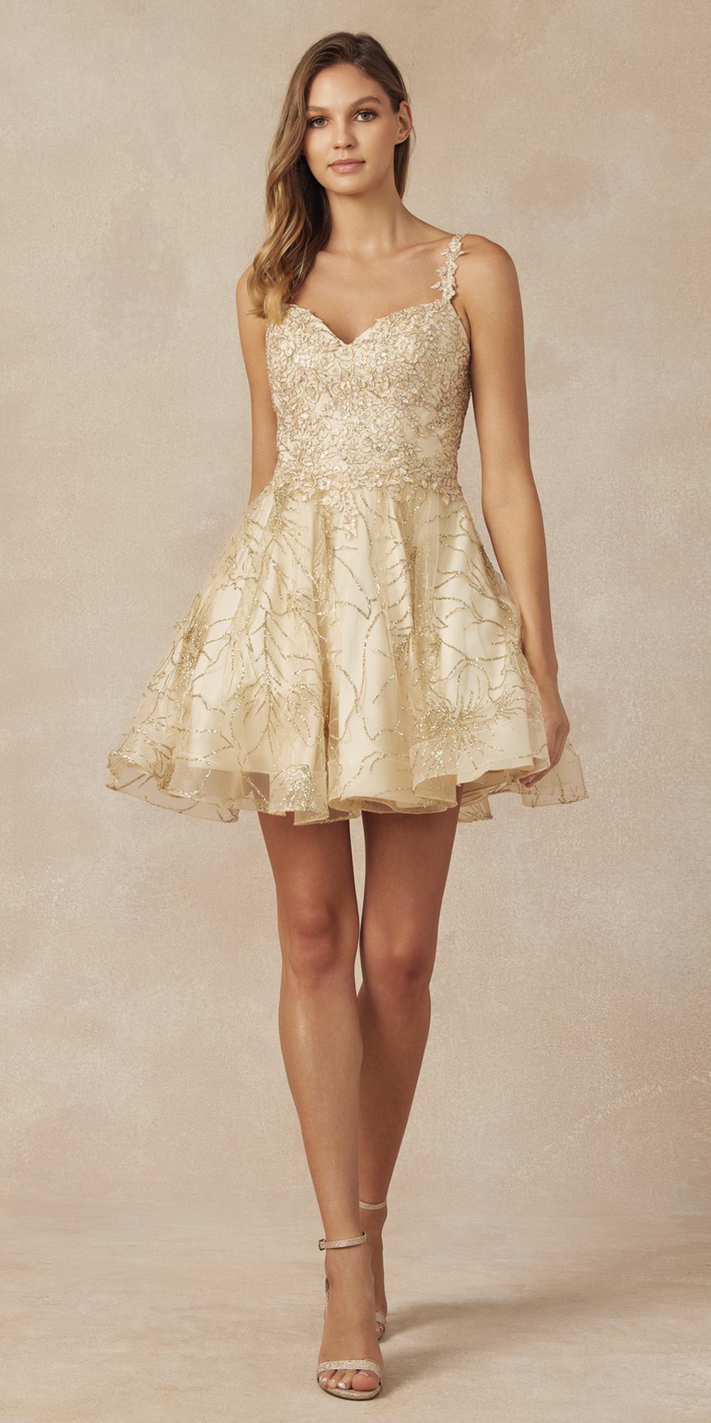 Juliet 838 Homecoming Short Dress Applique and Glitter by DiscountDressShop