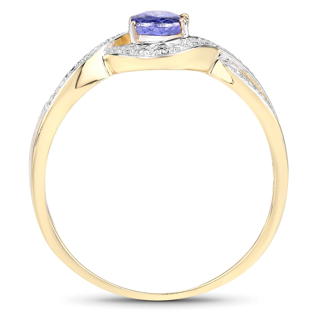 0.75 Carat Genuine Tanzanite .925 Sterling Silver Ring by Bids.com