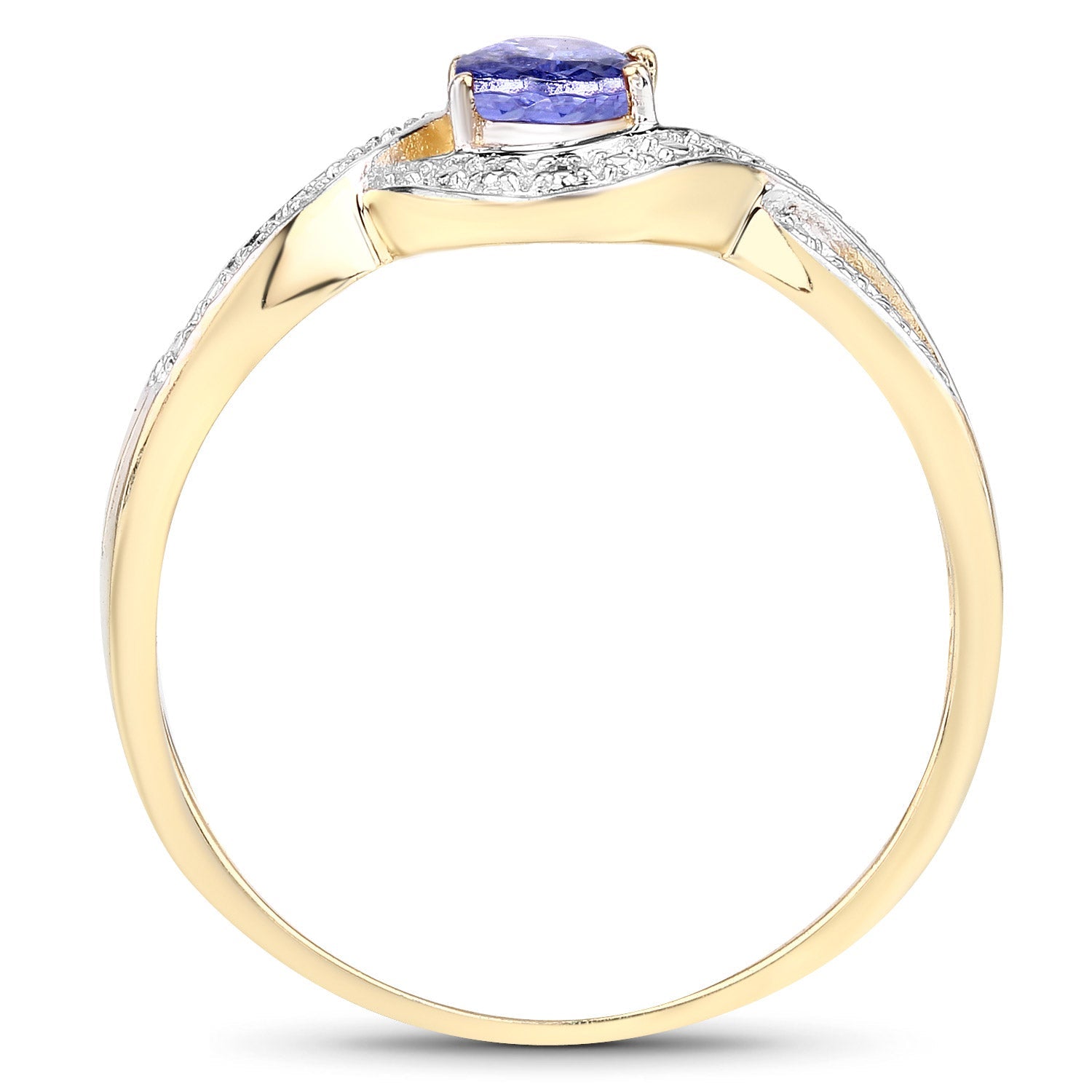 0.75 Carat Genuine Tanzanite .925 Sterling Silver Ring by Bids.com