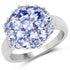 2.03 Carat Genuine Tanzanite .925 Sterling Silver Ring by Bids.com