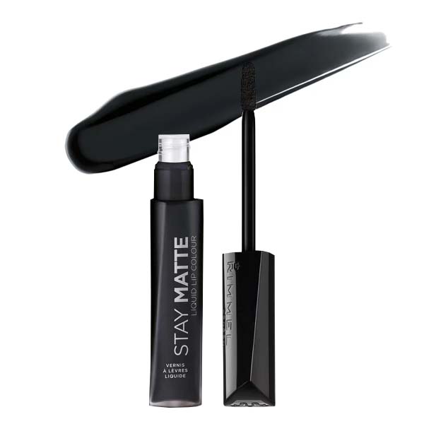 RIMMEL LONDON Stay Matte Liquid Lip Color - Pitch Black 
