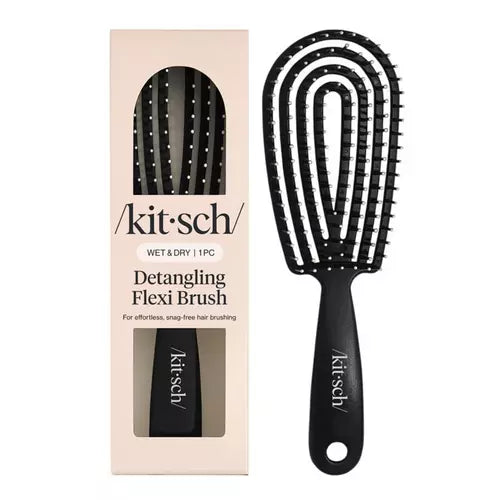 Kitsch Detangling Flexi Brush Black - NEW by This is Beauty US