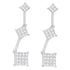 14K White Gold 1 cttw Princess Cut Diamond Earrings (G-H, VS1-VS2) by Bids.com