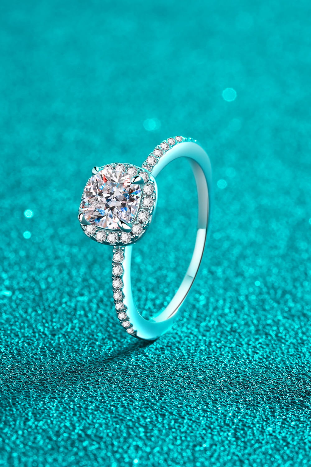 1 Carat Sparkala™ 925 Sterling Silver Halo Ring by Sparkala