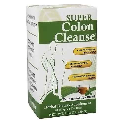 , (Health Plus) Health Tea Super Colon Cleanse Peppermint 20 Bags