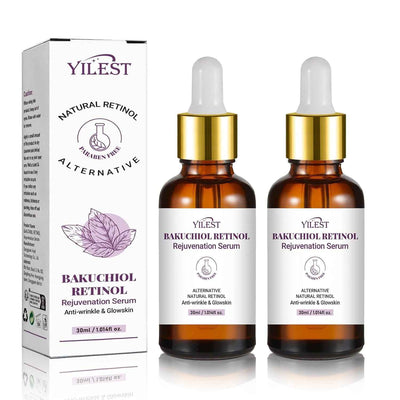 2PCS Bakuchiol Retinol Serum Retinol Rejuvenation Serum, Retinol Serum for Wrinkles Retinol Serum Face Serum for All Skin, Retinol Serum Wrinkles for Man&Women