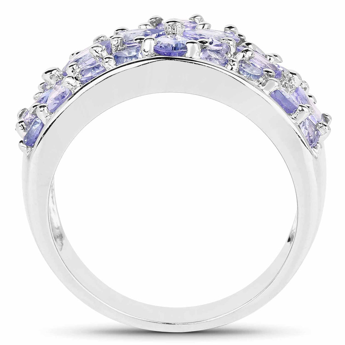2.52 Carat Genuine Tanzanite .925 Sterling Silver Ring by Bids.com
