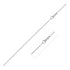 Double Extendable Diamond Cut Cable Chain in 14k White Gold (1.4mm)  DestGlow