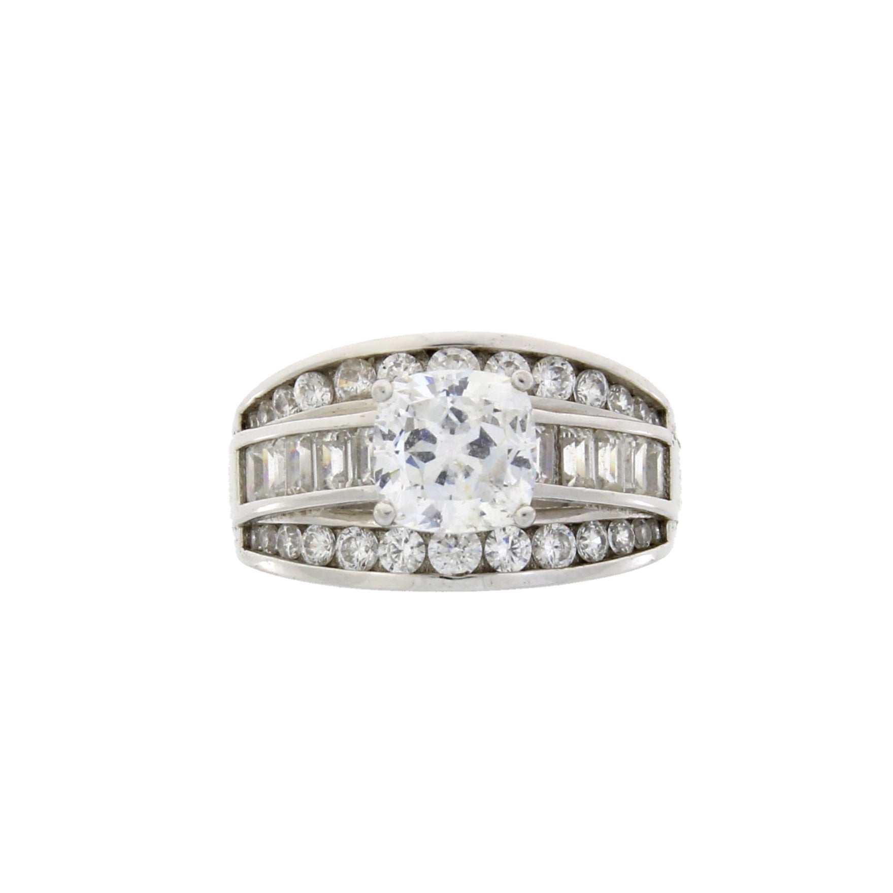 Natural Cubic Zirconium CZ SS Bridal Sterling Silver by Bids.com