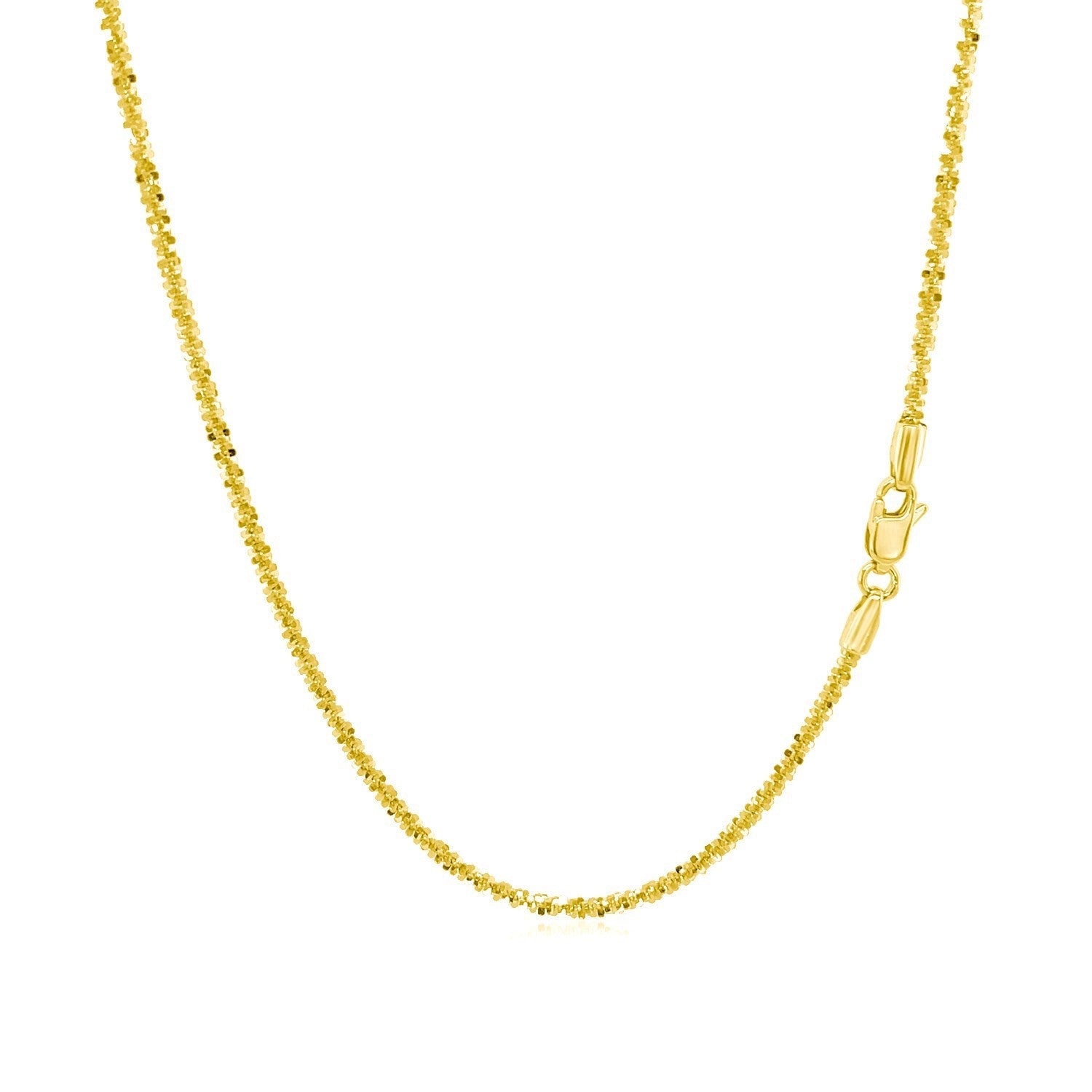 14k Yellow Gold Sparkle Chain 1.5mm by Bids.com