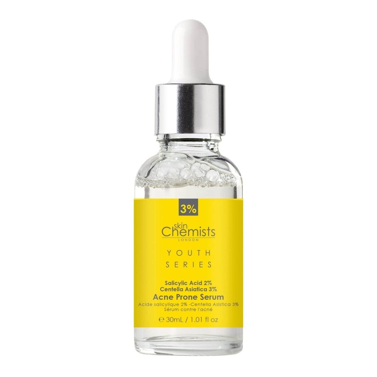 Acne Prone Serum Salicylic Acid 2%, Centella Asistica 3% 30ml by skinChemists US