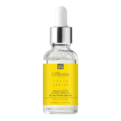Acne Prone Serum Salicylic Acid 2%, Centella Asistica 3% 30ml by skinChemists US