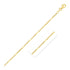 Diamond Cut Bar Links Pendant Chain in 14k Yellow Gold (1.3mm) by Bids.com
