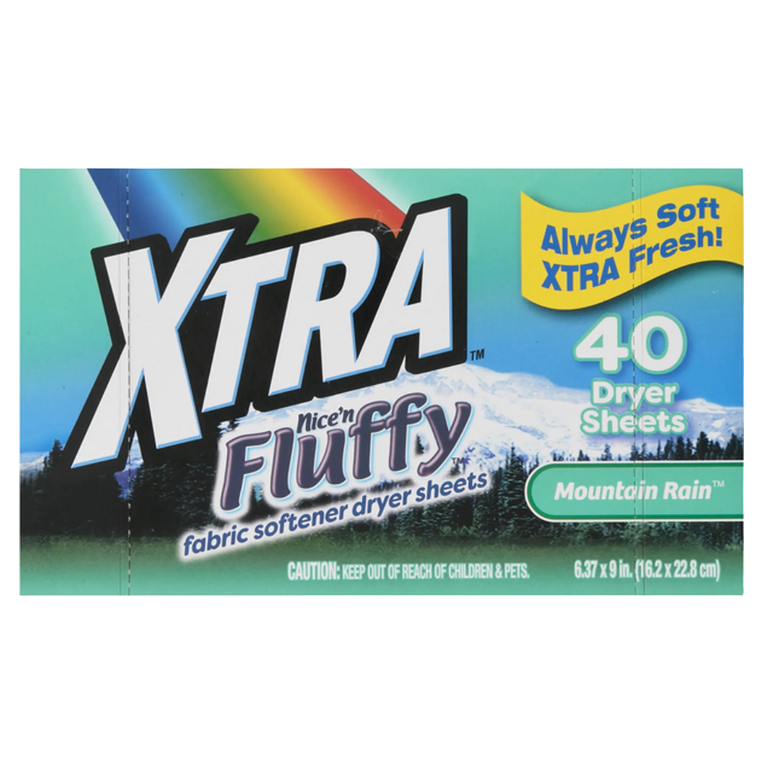 Xtra Fabric Softener Sheets Mountain Rain (40ct) by Farmacias Savia