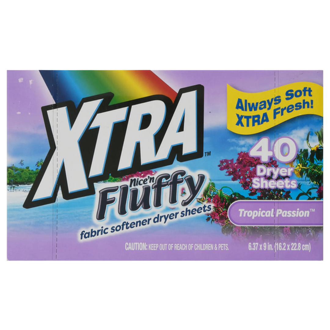 Xtra Fabric Softener Sheets Tropical Passion (40ct) by Farmacias Savia