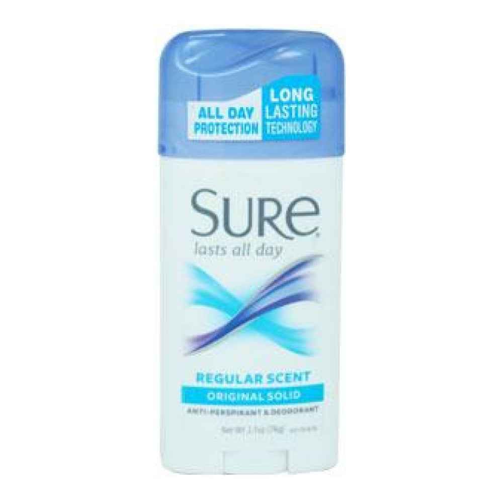 Sure Original Solid Regular Antiperspirant &amp; Deodorant 2.7 Oz Tube