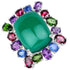 26.67 Carat Genuine Multi Stones .925 Sterling Silver Ring by Bids.com