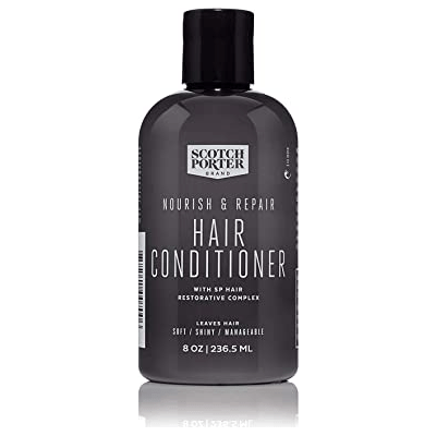 Scotch Porter Nourish & Repair Hair Conditioner, Men's Hydrating Deep Conditioner 8 oz by Pasteur Pharmacy
