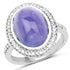 8.26 Carat Genuine Tanzanite & White Topaz .925 Sterling Silver Ring by Bids.com
