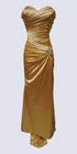 CLEARANCE - Cinderella Divine 8530 Satin Dress Ruched Bodice Sweetheart by DiscountDressShop