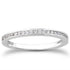 14k White Gold Slender Channel Set Diamond Wedding Ring Band Set 1/2 Around by Bids.com