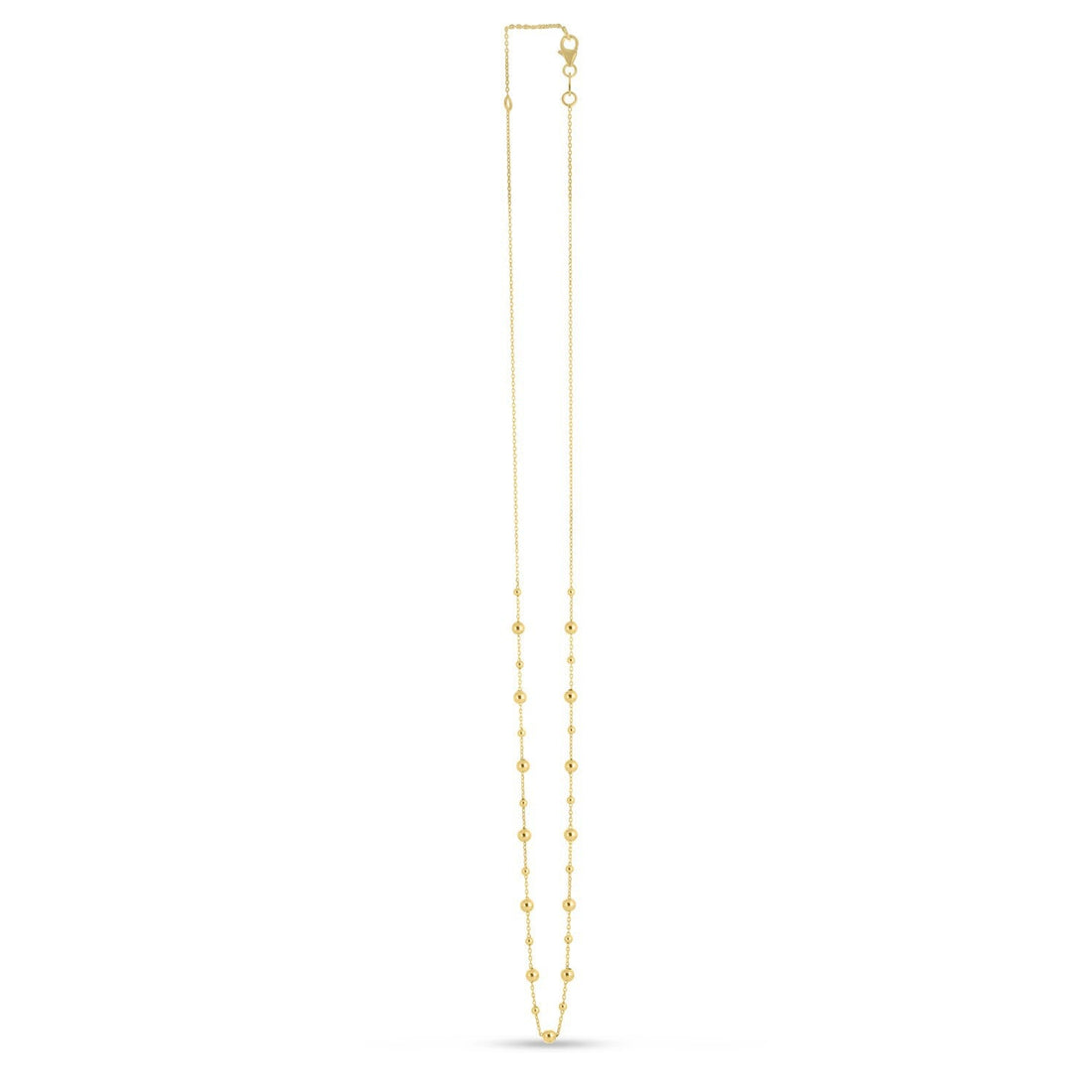 14k Yellow Gold Bead Necklace by Bids.com