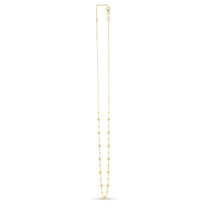 14k Yellow Gold Bead Necklace by Bids.com