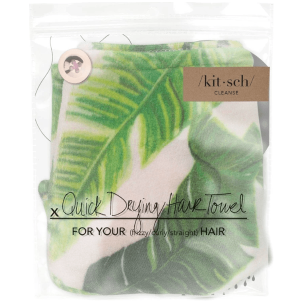 KitSch Quik Drying Hair Towel Palm by Pasteur Pharmacy