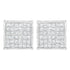 10K White Gold 2ct TDW Princess-Cut Composite Diamond Stud Earring (I-J ,I2-I3) by Bids.com