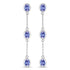 1.98 Carat Genuine Tanzanite .925 Sterling Silver Earrings by Bids.com