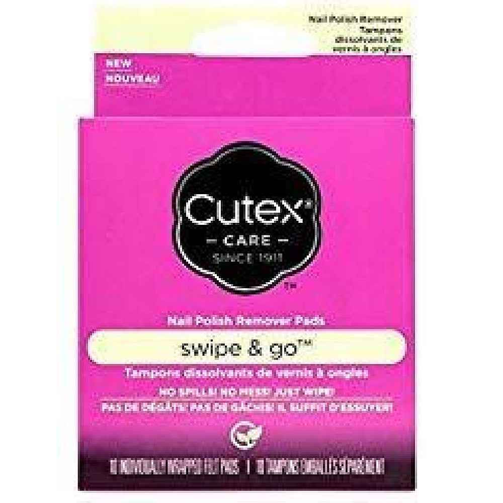 Cutex Swipe &amp; Go Nail Polish Remover Pads (10 Count)
