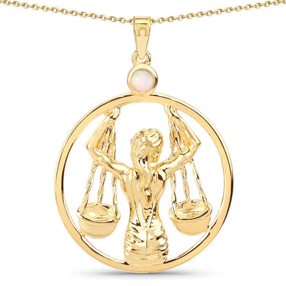 0.15 Carat Genuine Ethiopian Opal .925 Sterling Silver Pendant by Bids.com