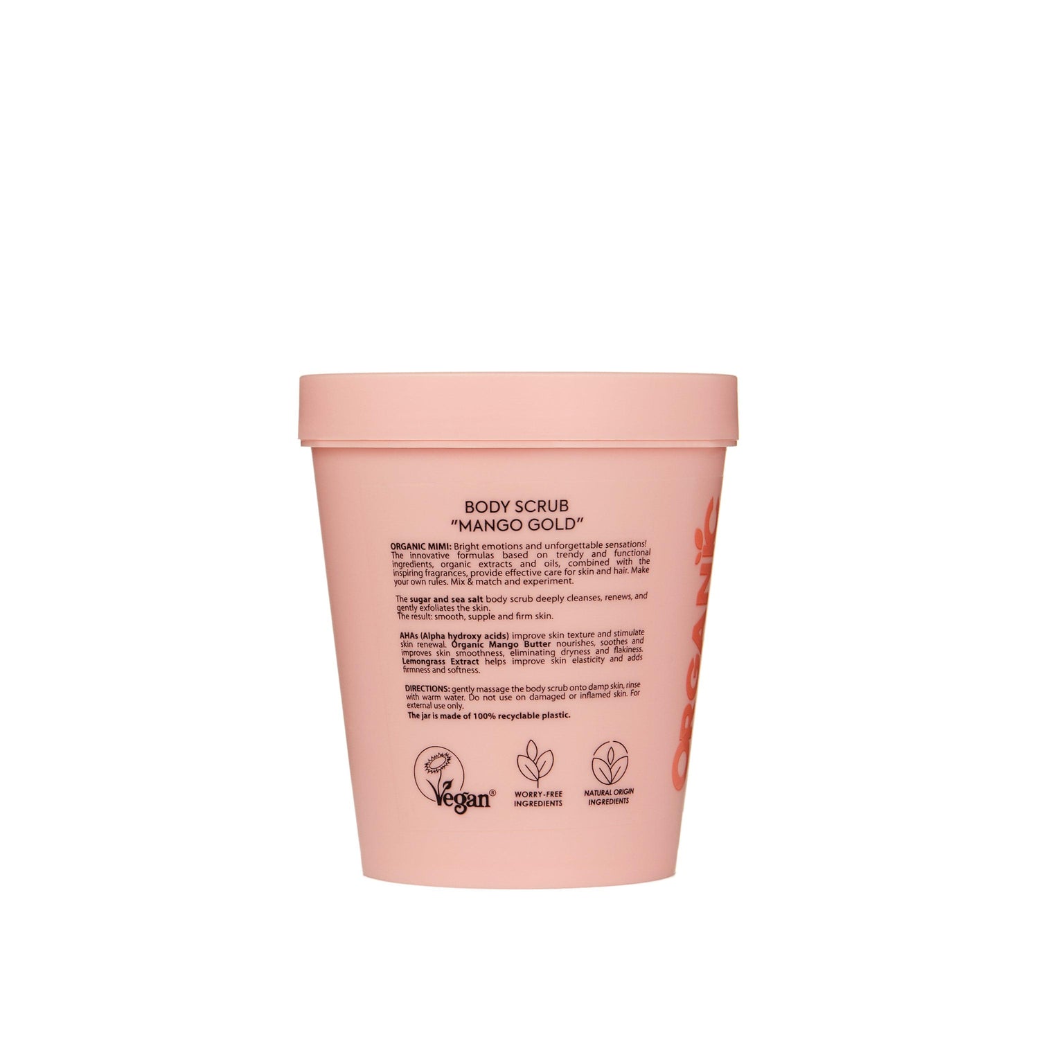 ORGANIC MIMI, BODY SCRUB MANGO GOLD, 250 g by Damask Rose