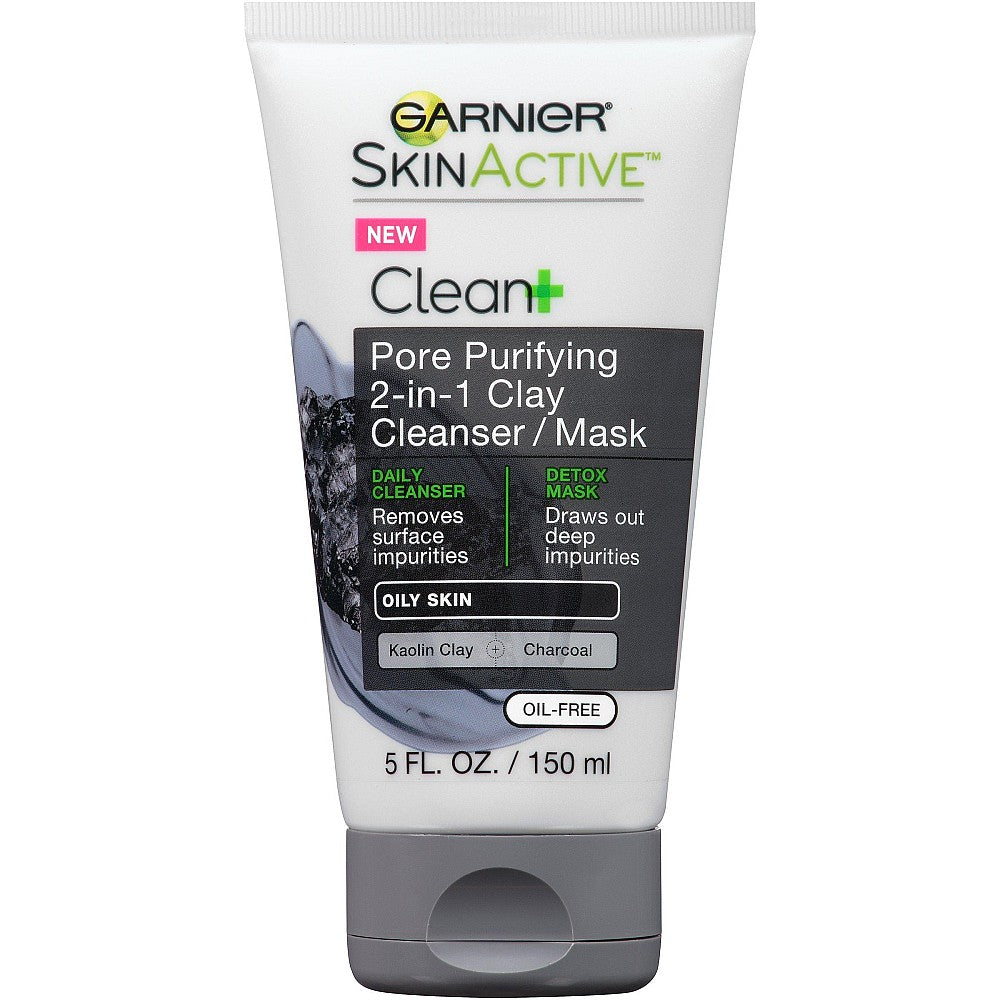 Garnier Skinactive Clean+ Pore Purifying 2-in-1 Clay Cleanser/mask 5oz by Pasteur Pharmacy