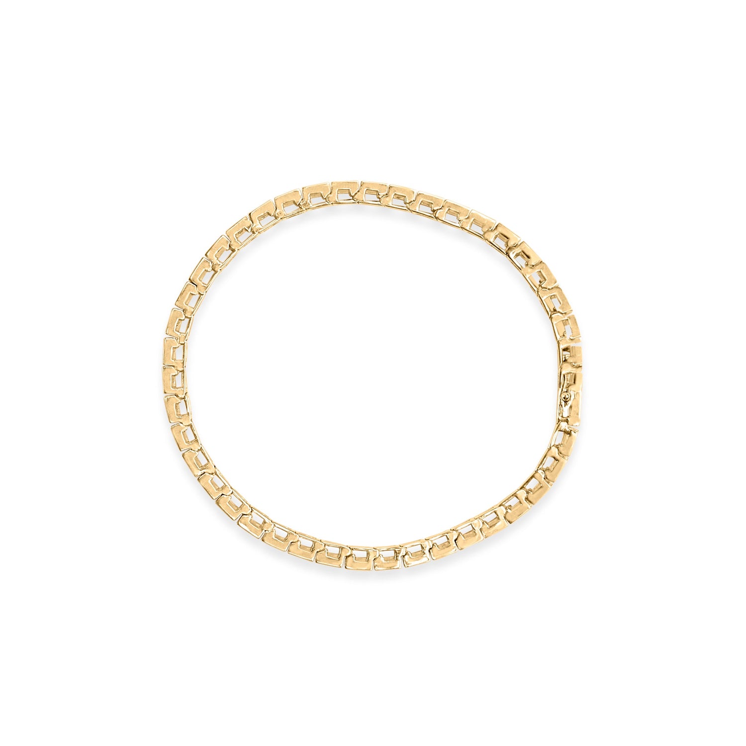 10K Yellow Gold 4.00 Cttw Channel Set Round Diamond Tennis 7" Bracelet (J-K Color, I1-I2 Clarity) by Bids.com