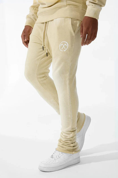 Jordan Craig Afterlife Stacked Sweatpants - Khaki by Denim Exchange