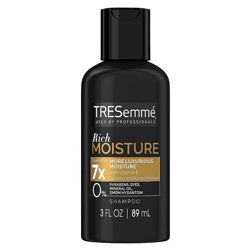 TRESemme Moisture Rich Shampoo, Luxurious Moisture, For Dry Or Damaged Hair 3 oz