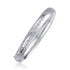 Classic Floral Carved Bangle in 14k White Gold (6.0mm) by Bids.com