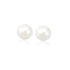 14k Yellow Gold Freshwater Cultured White Pearl Stud Earrings (8.0 mm) by Bids.com