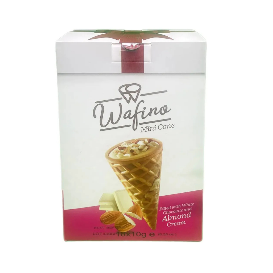 Wafino Mini Cone Almond Cream (3.5oz) by Farmacias Savia