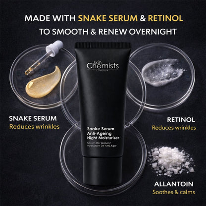 skinChemists Snake Serum Anti-Ageing Night Moisturiser 50ml by skinChemists US