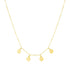 14k Yellow Gold Love Necklace with Circle Drops by Bids.com