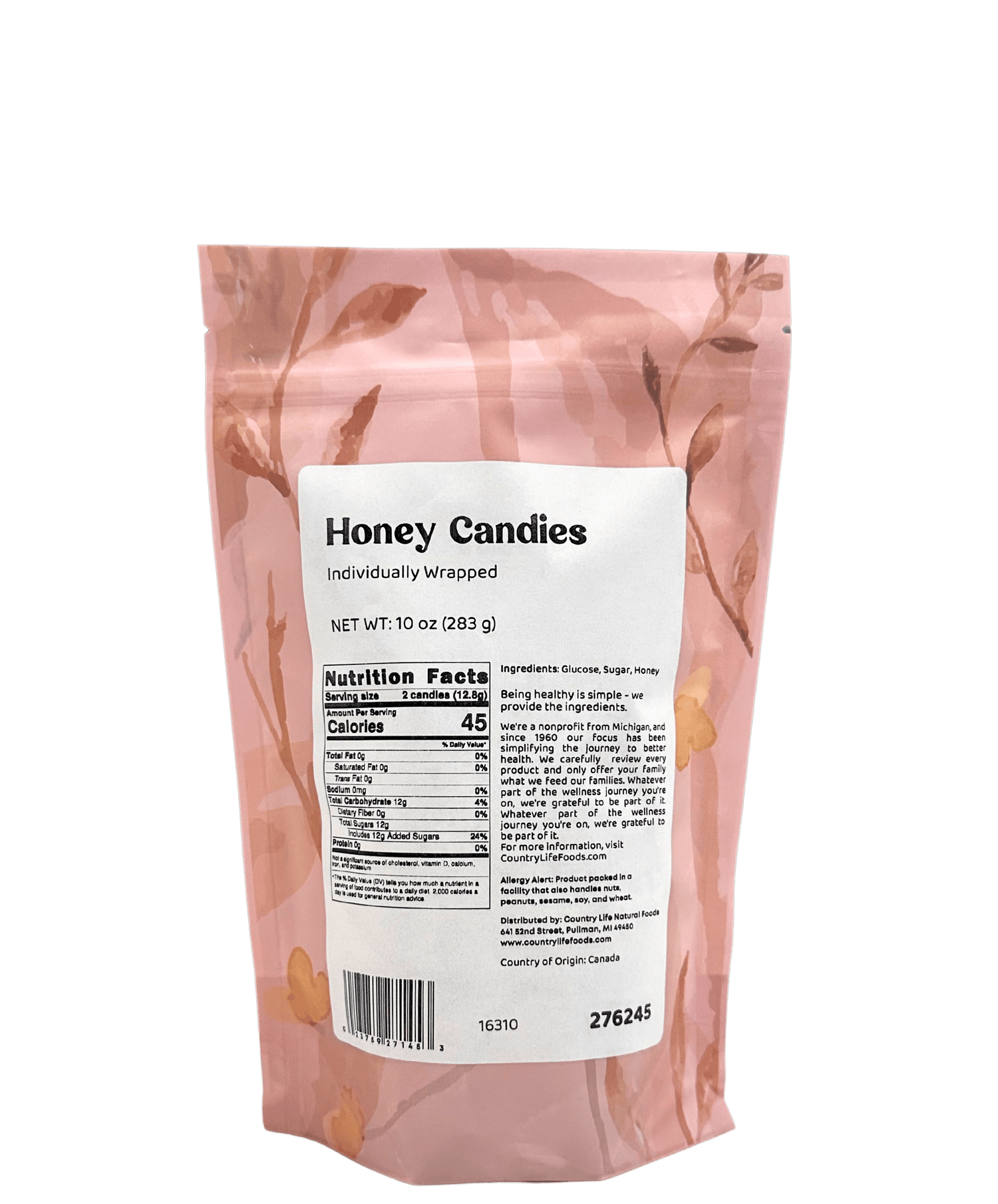 Honey Candies, Individually Wrapped by Country Life Natural Foods