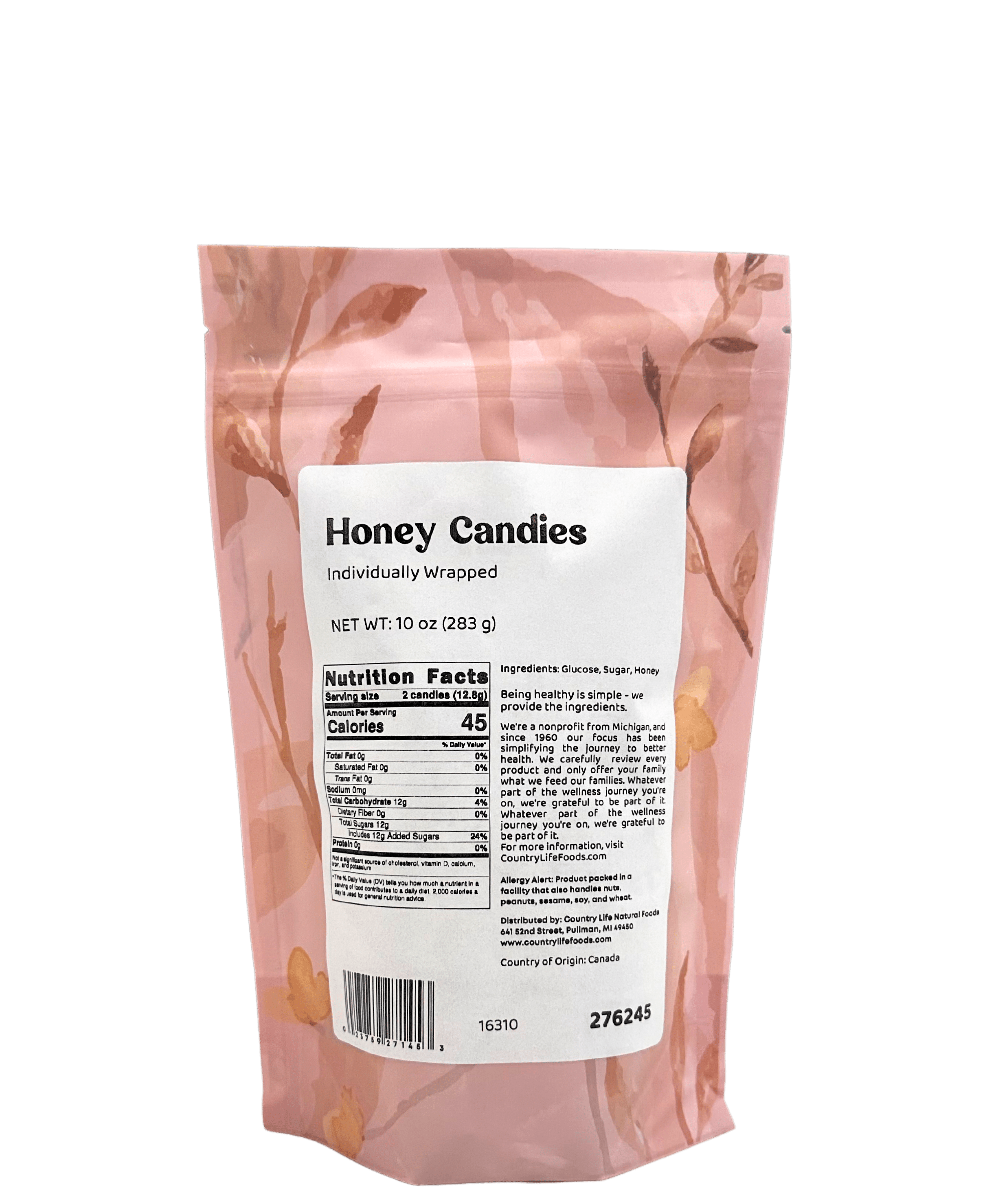 Honey Candies, Individually Wrapped by Country Life Natural Foods