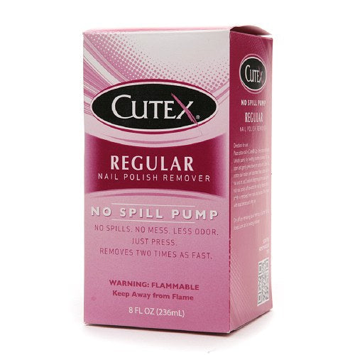 Cutex Nail Polish Remover No Spill Pump, Regular, 8 Oz by Pasteur Pharmacy