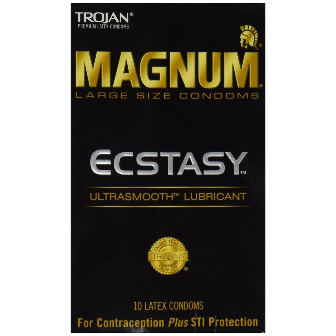 Trojan Magnum Ecstasy Large Size Lubricated Condoms by Pasteur Pharmacy