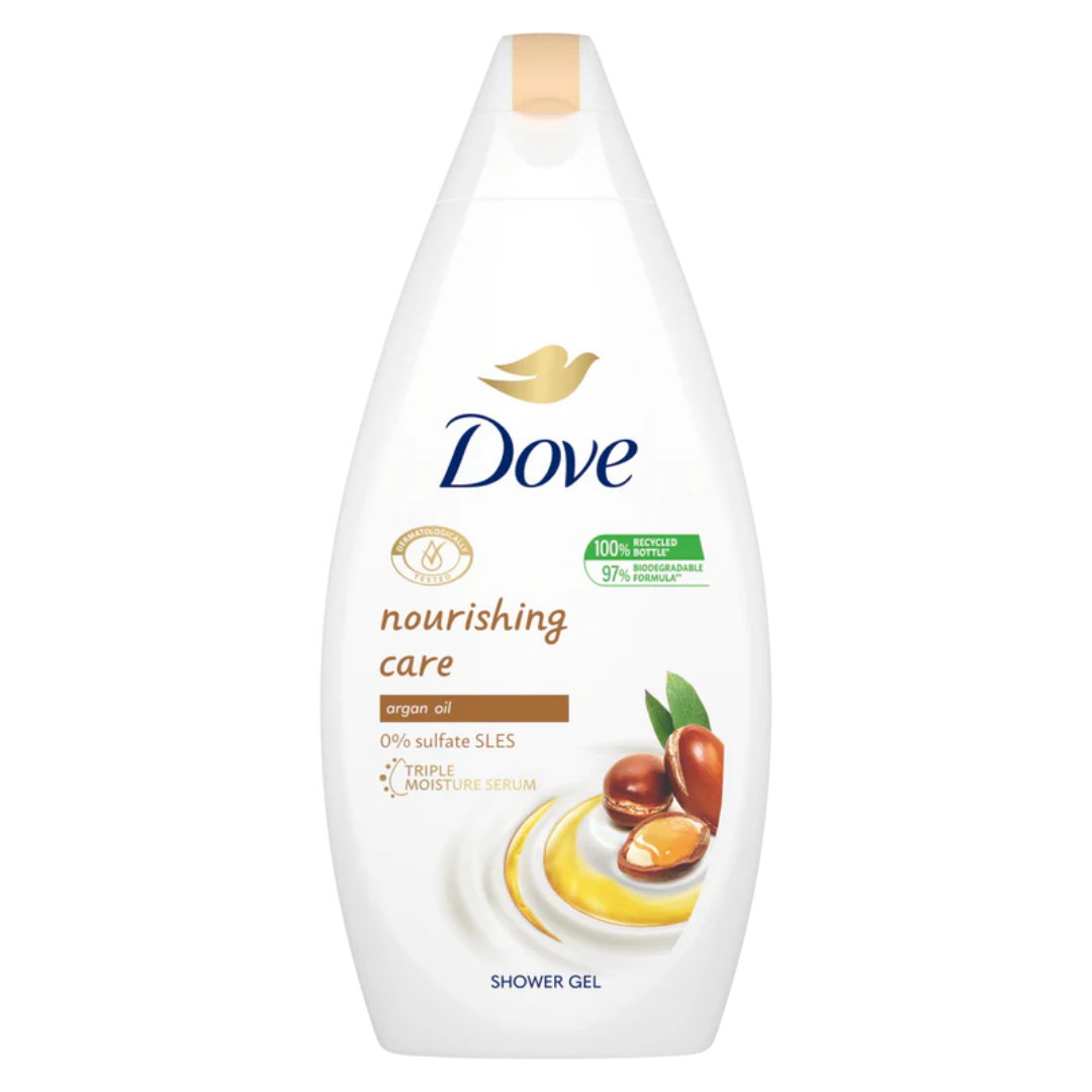 Dove Nourishing Care Shower Gel with Argan Oil (13.5oz) by Farmacias Savia