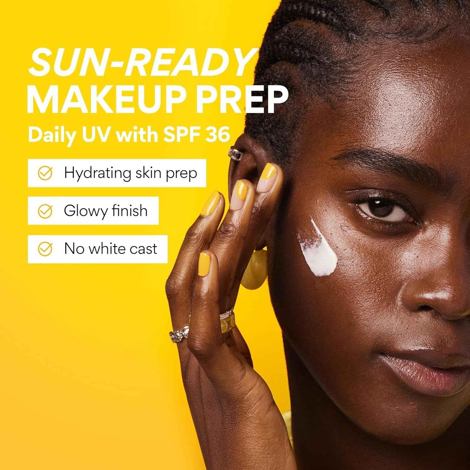 Daily UV Defense Sunscreen Broad Spectrum SPF 36, Invisible Korean Sunscreen for Face with No White Cast