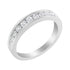 18K White Gold Round Diamond 1/2 Cttw Channel Band Ring by Bids.com